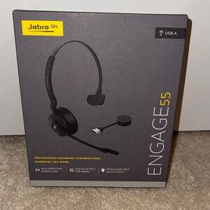 Jabra Engage 55 On-Ear Wireless Headphones - Black